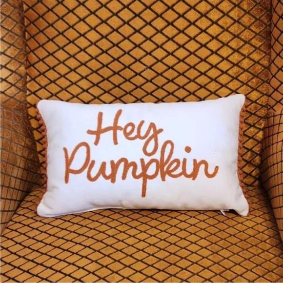 “Hey Pumpkin” Pillow - Bullseye's Playground - Picture 4 of 6